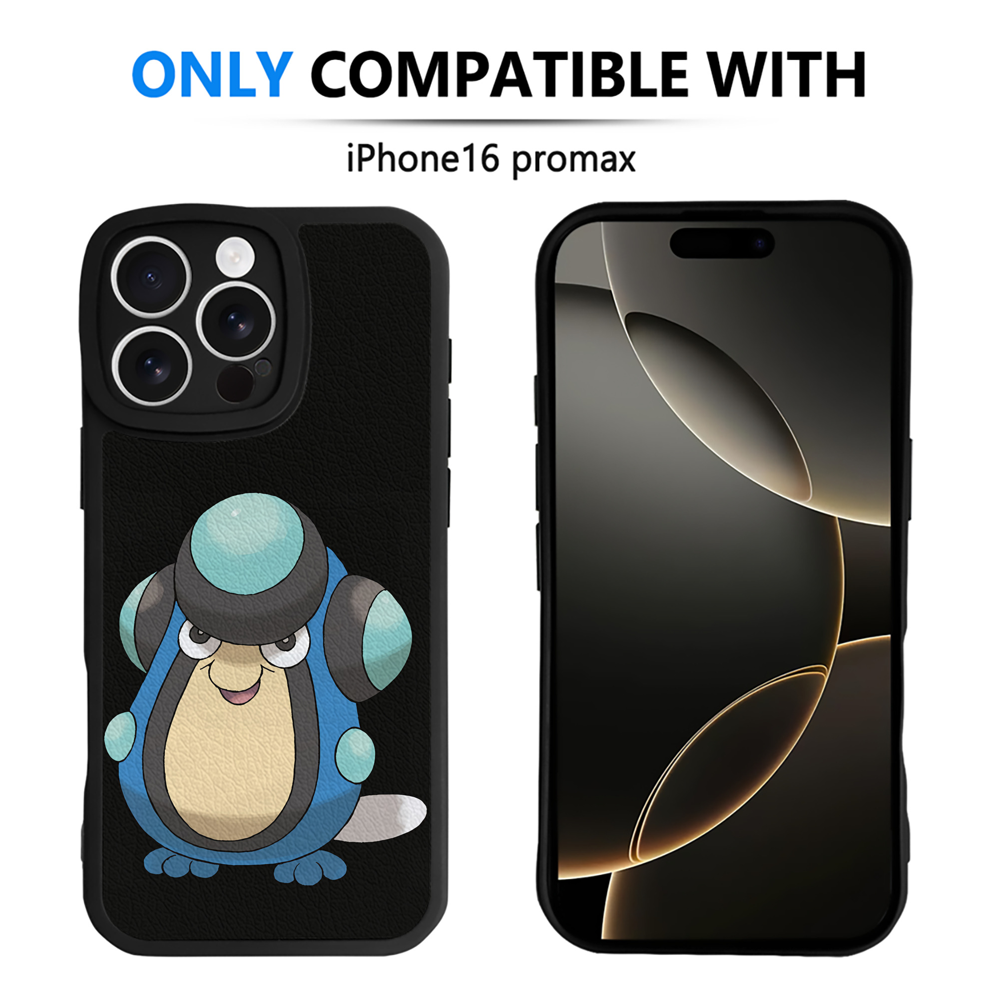 （画像用） ポケットモンスター Pokémon 【iPhone 16シリーズ対応】シリコンスマホケース（レザー調） 材質：シリコン